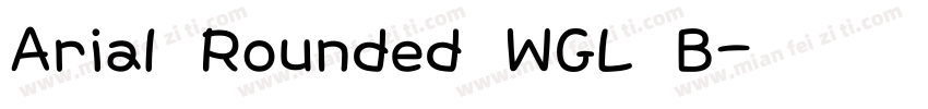 Arial Rounded WGL B字体转换